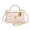 Bolsa de Mão Acolchoada de Nicho Bolsa Saco para Mulheres 2026 Novo Estilo Inspirada em Chanel Bolsa Caixa Moda Bolsa Transversal com Corrente no Ombro