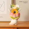 Ramo de tulipanes, decoración de mesa de resina, regalo para el Día del Maestro, arreglo floral para vinoteca, maceta de suculentas para mamá