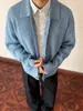 Suéter Cárdigan de Punto Grueso Estilo Americano para Hombres y Mujeres, Nuevo Estilo Primavera/Otoño, Holgado, Versátil, Estilo Perezoso, Ropa Exterior de Manga Larga