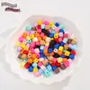 Forma Geométrica de Goteo de Aceite Colorida de Doble Cara Agujero Recto de Acrílico Cuentas Sueltas Cuentas para DIY Llavero de Teléfono Celular Accesorios de Joyería