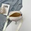 Bolso de Hombro de Nylon Fresco y Sencillo para Mujer Verano Nuevo Ligero Tela de Nylon Bolso Cruzado Mini Bolso para Teléfono Móvil de Viaje