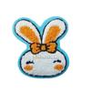 Choke fofo coelhinho toalha tecido bordado patch patch toalha patch flor bordada em lã patch acessório de vestuário atacado