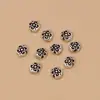 Atacado do Fabricante Joias de Prata de Lei S925 Prata Tailandesa Acessórios para Pulseira DIY Contas Lisas Xiangyun de 6mm Espaçador Espaçador de Prata Cabeça de Buda