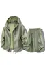 Ropa de Protección Solar de Secado Rápido de Seda de Hielo para Hombres, Ropa de Protección Solar con Capucha de Secado Rápido de Verano, Chaqueta Deportiva, Chaqueta Ligera y Transpirable para Exteriores