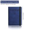 Cepillo antirrobo visa rfid tarjetero pasaporte juego protector de viaje antimagnético tarjetero para pasaporte bolsa para pasaporte pase de abordar etiqueta para equipaje