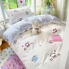 Ropa de Cama de Algodón Puro de Tres Piezas para Dormitorio de Estudiantes Universitarios Sábana de Algodón Puro Funda Nórdica Sábana Ajustada Individual Modelo Nuevo 2026 Ropa de Cama