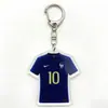 Llavero de Acrílico de Jersey de la Copa del Mundo 2026 Jugador Estrella C. Colgante de Camiseta Ronaldo Modric Copa del Mundo Fútbol