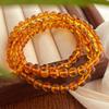 Pulsera Vintage Estilo Nacional Estilo Maillard Natural Hua Perer Multilazo Ámbar Perezoso