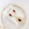 Nuevo especial transfronterizo explosión de tendencia europea y americana titanio acero alta calidad color collar pendientes traje femenino joyería de concha real
