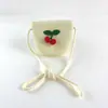 Novo Protetor Solar Infantil Chapéu de Praia Princesa Chapéu de Sol Meninas Viagem Dobrável Chapéu de Palha Cereja Chapéu de Sol
