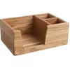Prateleira de Madeira para Mesa de Cozinha Caixa de Armazenamento de Temperos Caixa de Lenços para Restaurante Caixa de Armazenamento de Temperos para Mesa de Jantar de Restaurante Atacado