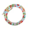 Cristal de Vidro Facetado Cor Mista Contas Planas para DIY Pulseira Colar Brincos Acessórios de Cabelo Joias Semi-Acabadas Contas Soltas Materiais