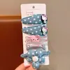 Horquilla para el pelo para niña, pequeña y bonita, con flores de verano, accesorios para el pelo para niña