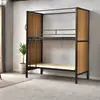 Cama moderna minimalista de doble capa para estudiantes escolares, personal, dormitorio de fábrica, almacenamiento multifuncional, cama de proyecto hecha a medida