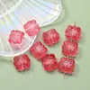 Cuentas de Vidrio de Colores Degradados con Carácter de Fortuna y Agujero Recto, Cuentas con Colgante de Vidrio de Paz, Pasador de Estilo Antiguo Pulsera DIY