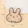 Nuevos Adhesivos Bordados de Conejito y Oso Lindos para Pasadores de Niños Accesorios DIY Parches para Ropa Bolsas Listos para la Venta