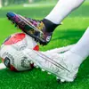 Comercio exterior transfronterizo talla grande zapatillas de fútbol para niños caña alta AG tacos césped artificial zapatillas de entrenamiento TF clavos rotos 068 venta al por mayor