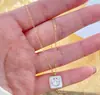 L156 Atacado Colar Simples e Fresco de Rosto Sorridente Corrente para Clavícula de Aço Titânio Madrepérola Colar Feminino Novo Estilo Influenciador da Internet