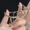 Pulsera de Mariposa de Cristal Ojo de Gato Douyin para Mujer Diseño Nicho Ins Pulsera Luz de Luna Gris Pulsera DIY Regalo para Estudiante