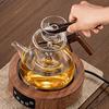 Tetera de Vidrio de una Sola Pieza con Distribución de Stock Disponible, Juego Casero para Preparar Té, Tetera de Vidrio de Borosilicato Alto Estilo Japonés