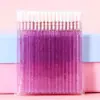 Varilla de Cristal Labial Afelpado Portátil Pincel para Labial Brillo de Labios Glaseado de Labios Pincel Mezclador Paquete de 50 Herramientas de Belleza al por Mayor