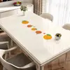 Mantel de Vidrio Blando para Mesa, Plato de Cristal Retro, Impermeable, Resistente al Aceite, Anti-quemaduras, Transparente de PVC sin Lavado, Nuevo Estilo Chino Protector de Mesa