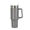 Copo com Canudo 40oz Transfronteiriço Big Mac Isolamento Térmico Grande Capacidade para Exterior Alça Portátil Vácuo Copo para Carro