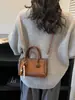 Bolso tipo baguette elegante de diseño de nicho para mujer 2025 Nuevo modelo de invierno Bolso de hombro cruzado diario de retazos de lujo ligero