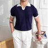 Polo de Manga Corta de Color Sólido, Nuevo Estilo Japonés con Estampado Perezoso de Moda para Hombre, Estándar 2023 Verano, Juvenil Popular, Sin Camisa