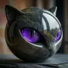 Nuevo Producto Transfronterizo Halloween Figura de Gato Negro de Lujo Adornos de Gato Negro de Lujo