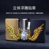 Encendedor de Queroseno de Alto Valor de Moda con Sello de Relieve Tridimensional Rueda de Amolar Retro Máquina de Queroseno Venta al por Mayor Transfronterizo
