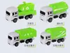 Coche de Inercia para Niños Vehículo de Ingeniería Vehículo de Saneamiento Juego de Coches de Tracción Hacia Atrás Modelo Excavadora Coche de Juguete Regalo Excavadora