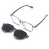 Gafas de sol para niños con clip, juego de gafas colgantes, gafas polarizadas, antiultravioleta, gafas de doble propósito, montura plana, JC7360
