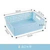Cesta de Plástico Cesta de Almacenamiento Rectangular Canasta Pequeña para Artículos Varios Caja para Juguetes y Snacks Cesta Portátil para Ropa Sucia