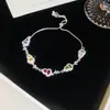 Pulsera de flor redonda con cierre de circonita, lujo ligero, alta gama, pulsera exquisita con un diseño elegante, versátil y a la moda, venta al por mayor