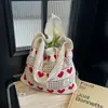 Bolso de Hombro Tejido Hueco con Forma de Corazón de Punto para Mujer, Bolso Tote Grande de Gran Capacidad, Informal, Nuevo Otoño 2026