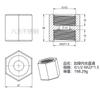 Aço Inoxidável 304 Espessado Rosca Interna Dupla Hexagonal Reta Junta de Topo com Rosca Interna 1/2 Polegada 3/4 Polegada 1 Polegada