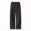 Nuevos Pantalones de Mujer Otoño/Invierno Mezcla Lana Seda Cálidos Adelgazantes de Cintura Alta Pierna Recta Pierna Ancha Versátiles con Estrellas