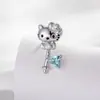 Unhas Ossinho de Gato Kt Fofas, Brincos Parafusados de Osso da Orelha de Aço Titânio Doces, Unhas Ossinho de Orelha Kawaii, Brincos Piercing de Nicho Rosa