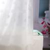 Cortina de Ducha Transparente de Color Sólido con Textura 3D Transfronteriza, Impermeable y a Prueba de Moho, Cortina Divisoria para Baño sin Taladro