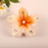 Presilha de Cabelo Acrílica Flor Plumeria para Mulheres, Acessório de Cabelo de Alta Qualidade, Presilha Jacaré, Presilha para Meio Preso de Verão Transfronteiriça