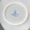 Anel de livro com pingente de chaveiro de estrela de cinco pontas em acrílico estilo coreano, acessório de decoração de conta para boneca DIY