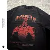 Camiseta Transfronteriza Aliexpress Sung Jin Woo Anime S - Solo - Camiseta Lavada Retro Plana