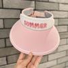 Venta Directa de Fábrica Sombrero de Sol para Niños Verano Parte Superior Vacía Anti-UV Sombrero de Sol para Bebé Transpirable Dibujos Animados Sombrero de Sol