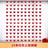 Pegatinas de Tira Larga con Palabras Felices para Bodas, Colgantes para Cortinas, Set de Decoración de Habitación de Boda, Decoración para Dormitorio y Sala de Estar de Casa Nueva, Guirnalda de Mariposas
