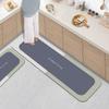 Fabricantes transfronterizos mayoreo simple viento cocina tapete de piso para el hogar sucio tapete antideslizante largo baño absorción de agua y aceite tapete para pies