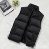 Wassupwake chaleco de algodón para hombre nuevo 2024 nueva moda de invierno marca ropa exterior chaleco grueso sin mangas cuello