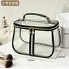 Bolsa Cosmética de PVC Impermeable Transparente Bolsa de Almacenamiento de Gran Capacidad Bolsa de Tocador Portátil Bolsa de Venta Directa de Fábrica Transfronteriza
