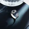 Anel Ruyi Auspicioso de Ágata em Prata S925 Estilo Étnico Retrô Feminino Indexo Seiko Xiangyun Joia Personalizada