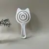 Novo Pente Portátil Fofo Mini Pente Pequeno para Menina Quarto Viagem Pente Massageador Cabeleireiro Pente Vazado Costela